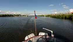 Мост через Волгу в Дубне