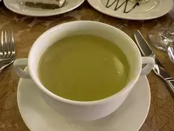 Суп-крем из овощей в ресторане теплохода «Василий Суриков»