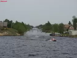 Староладожский канал, вид с реки Волхов