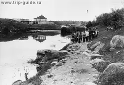 Бурлаки на Ладожском канале, 1900 гг.