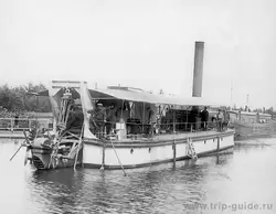Землечерпалка на Ладожском канале, 1900 гг.