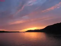 Закат на реке Оке