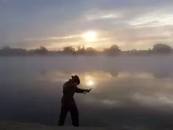 Рыбак на реке Дон