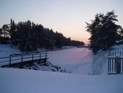 Зимний закат в Топорне