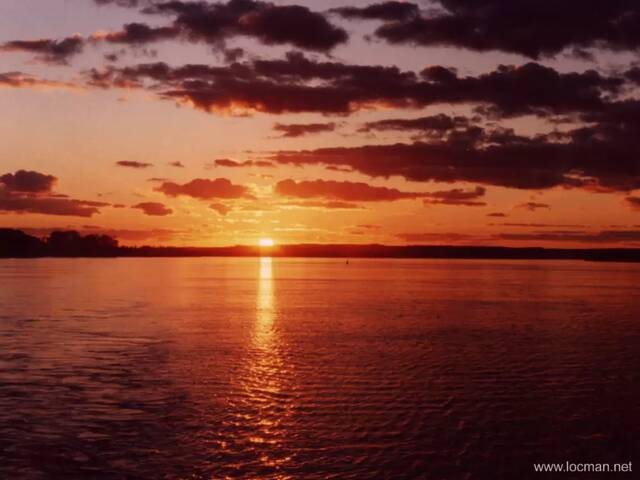 Закат реке Волга, фото